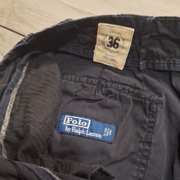 🐧 Polo Ralph Lauren Men's Charcoal Cargo Shorts🍓 - Picture 5 of 5